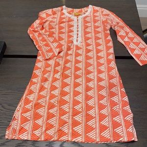 Roberta Roller Rabbit long tunic with beaded neckline